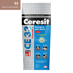 Затирка Ceresit CE 33 Super светло-коричневый 2 кг