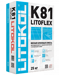Клей плиточный Litokol Litoflex К81 белый 25 кг
