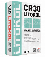 Штукатурка выравнивающая цементная Litokol CR30 25 кг